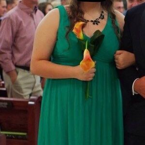 Emerald Green Azazie Dress